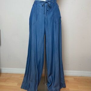 Yummy Soft Paradise Beach Tencel Wide Leg Pants Size L
